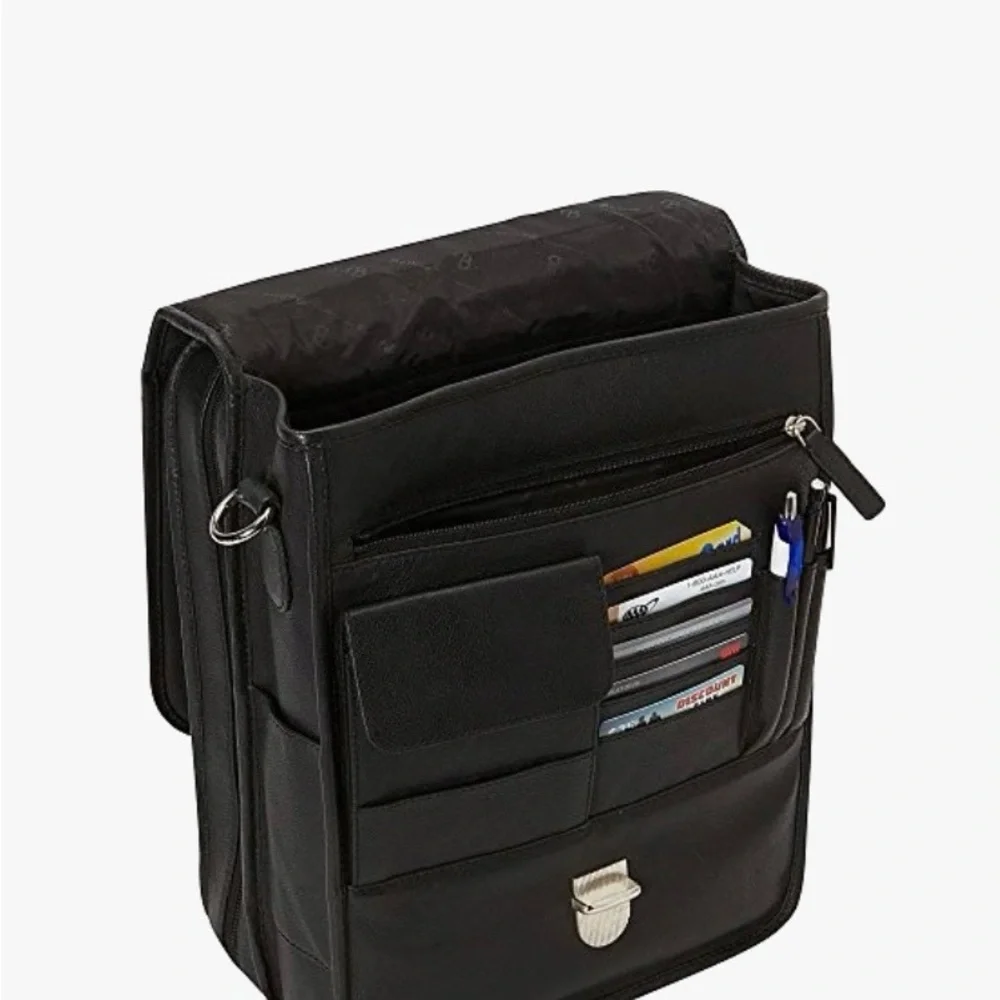 Black Leather Men's Bag